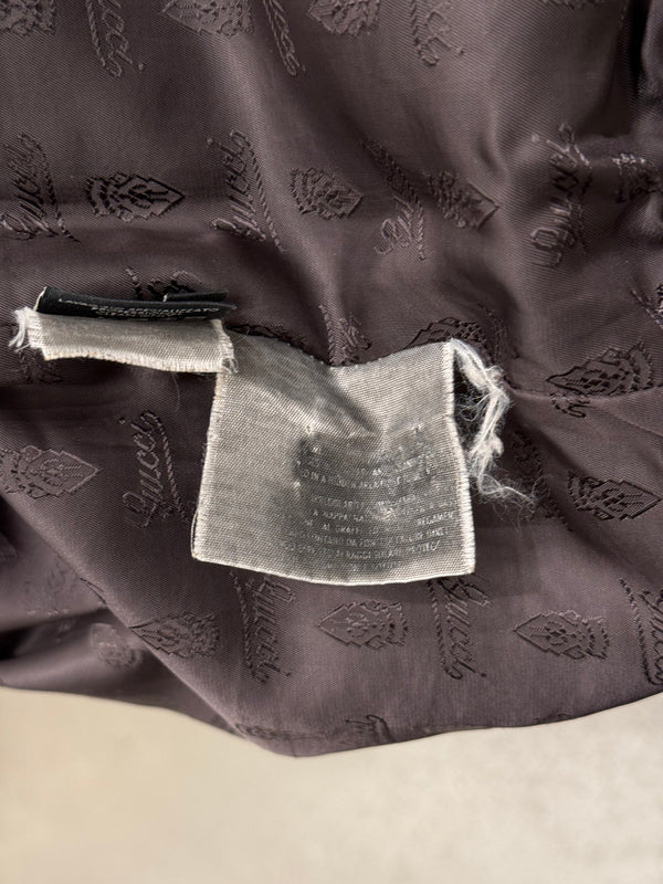 A/W2009 Gucci by Frida Giannini monogram suede multipocket bomber jacket