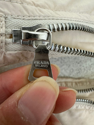 AW1999 Prada zipper laced astro biker cargo pants
