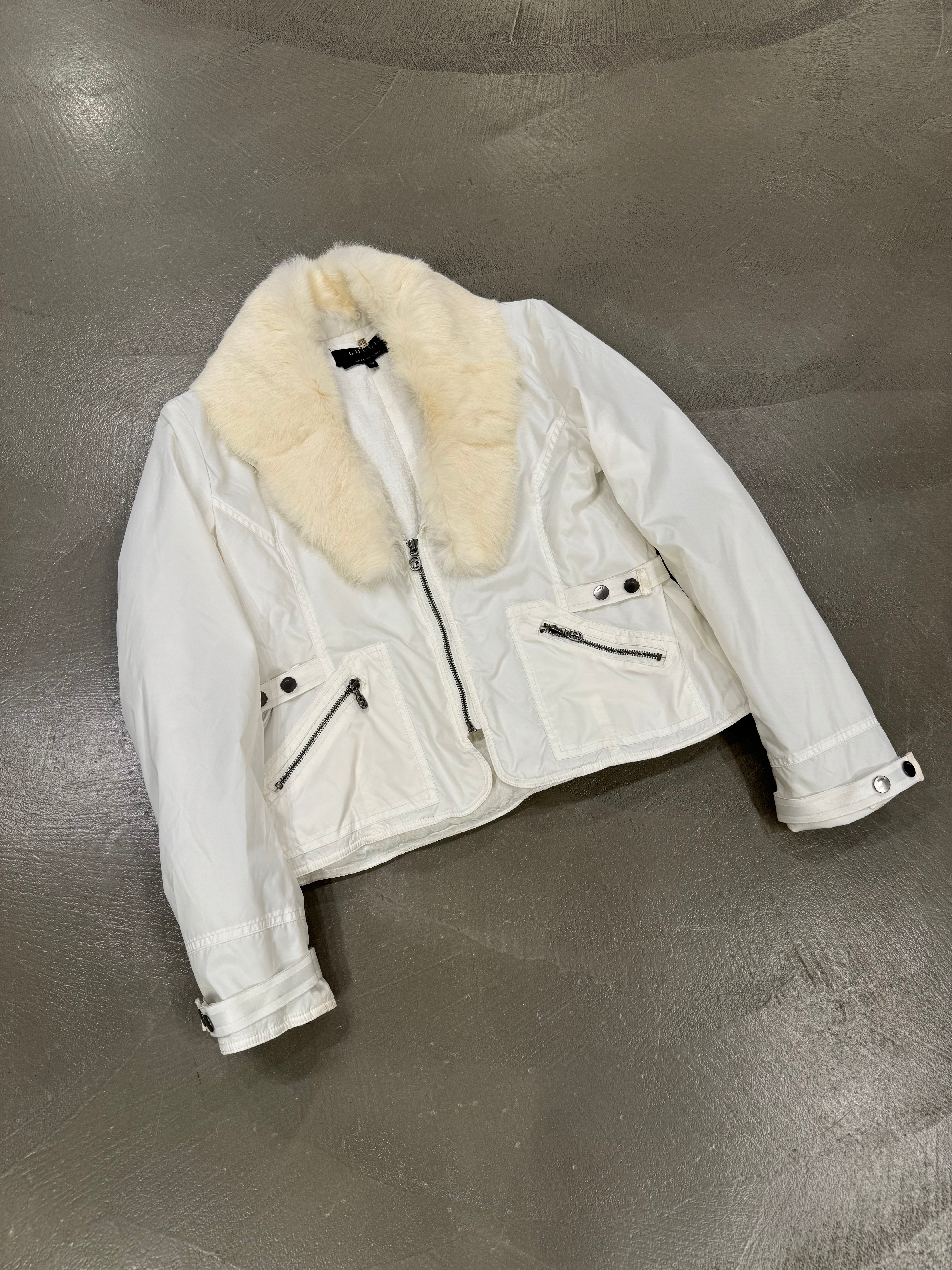 A/W2004 Gucci by Tom Ford real fur nylon jacket