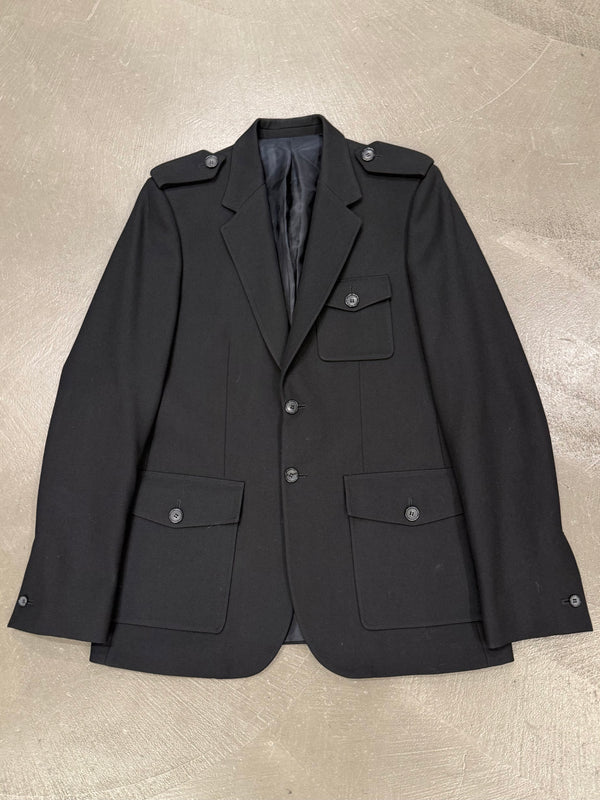 2000s Balenciaga by Nicolas Ghesquiere military officer jacket