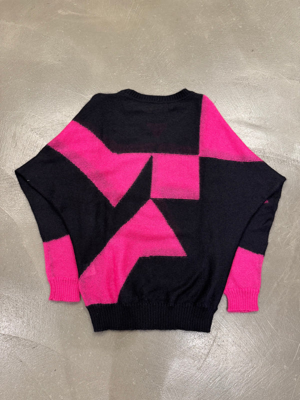 A/W2007 Dior by Hedi Slimane runway geometric mohair knit