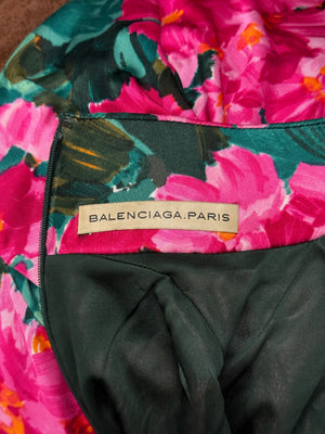 2008 Balenciaga by Ghesquiere iconic floral dress