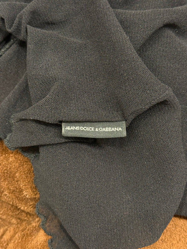 1998 Dolce & Gabbana "Virgin Mary" mesh long sleeve top
