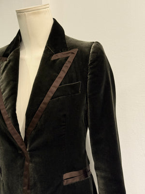 A/W2003 Gucci By Tom Ford velvet blazer