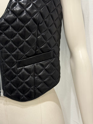 1990s Chrome Hearts leather vest