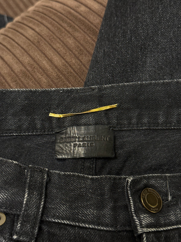 2017 Saint Laurent “D18” dark wash denim jeans