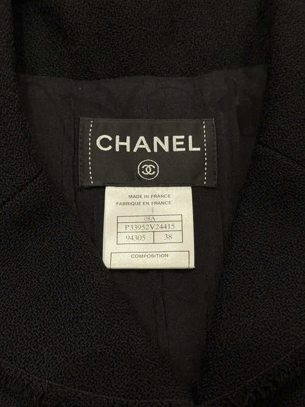 A/W2007 Chanel structured wool belted coat