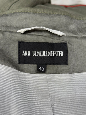 2000s Ann Demeulemeester napoleon double breasted officer jacket
