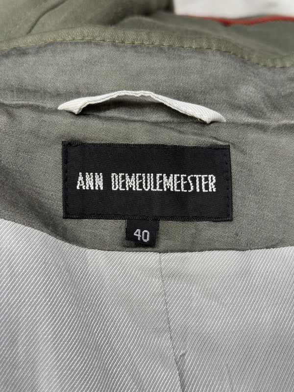 2000s Ann Demeulemeester napoleon double breasted officer jacket