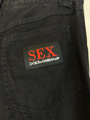 SS2003 Dolce & Gabbana Sex zipper pants