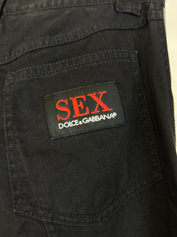SS2003 Dolce & Gabbana Sex zipper pants