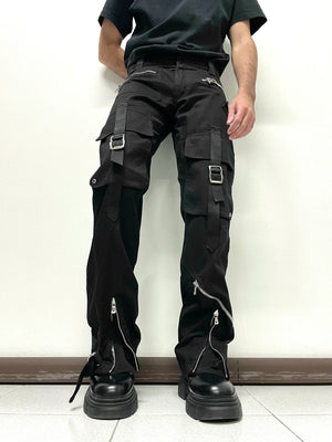 A/W2003 Dolce & Gabbana bondage parachute cargo pants