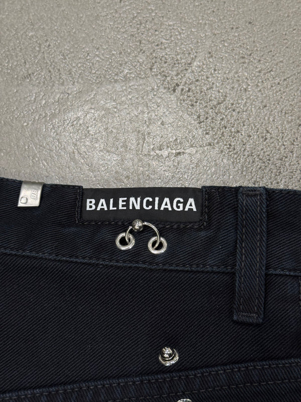 S/S2024 Balenciaga pierced wide-leg jeans