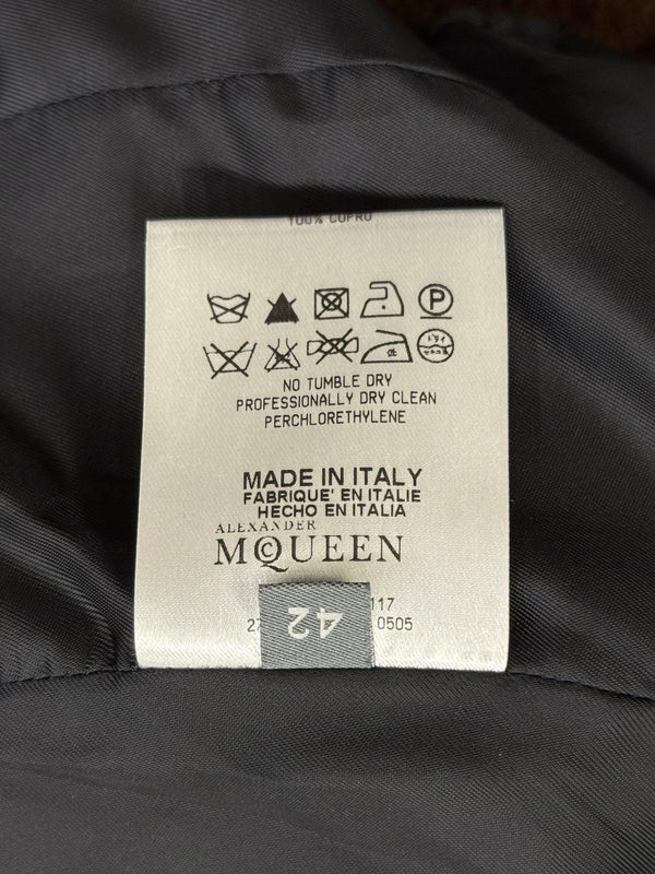 A/W2011 Alexander McQueen runway double breasted officer wool military jacket