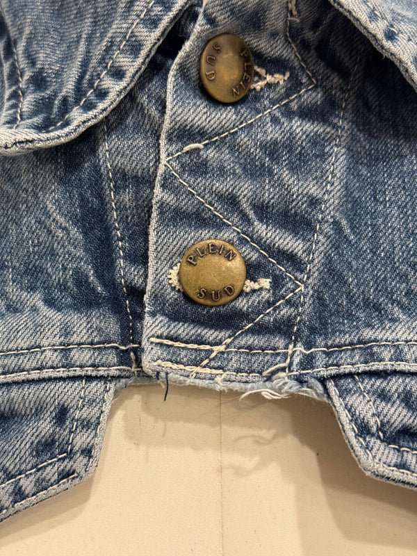 2000s Plein Sud cropped denim top