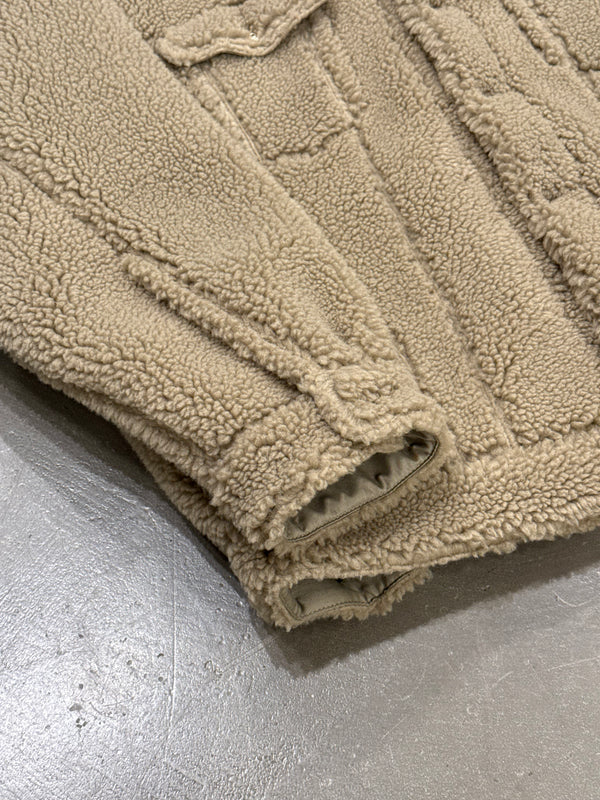 2022 Balenciaga oversized trucker fleece jacket