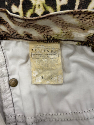 2000s Roberto Cavalli abstract print pants