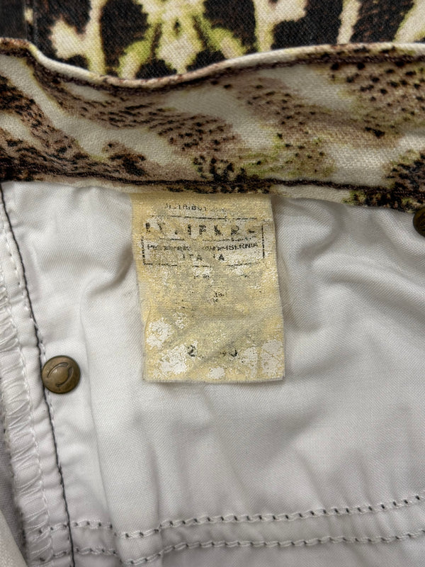 2000s Roberto Cavalli abstract print pants