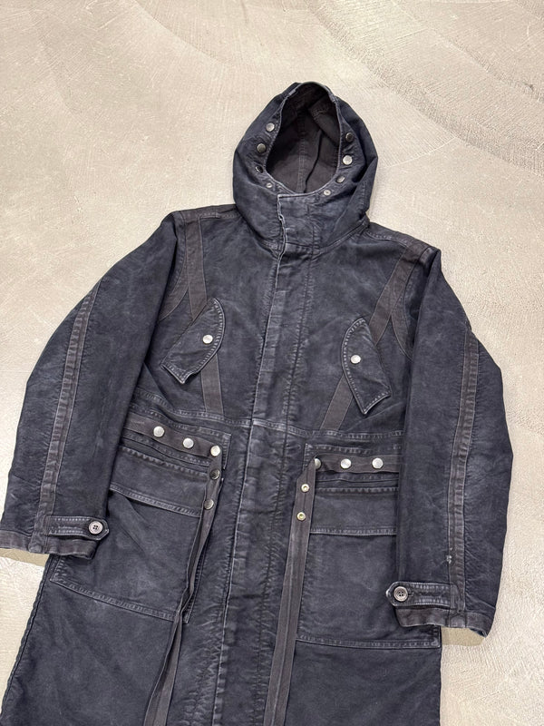 A/W2014 Dries Van Noten runway bondage parka