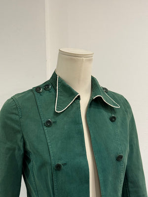 S/S2004 Miu Miu runway contrast trim tailored jacket