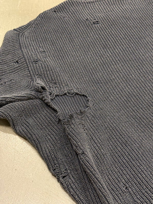 Maison Mihara Yasuhiro distressed knit sweater