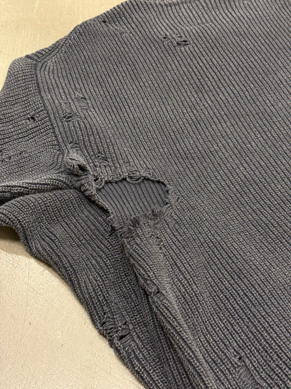 Maison Mihara Yasuhiro distressed knit sweater