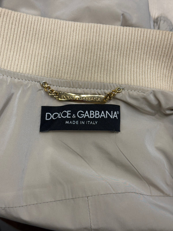 2003 Dolce & Gabbana cropped nylon bomber jacket