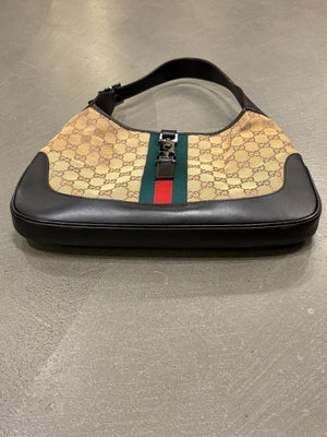 2000s Gucci Monogram GG Jackie shoulder bag