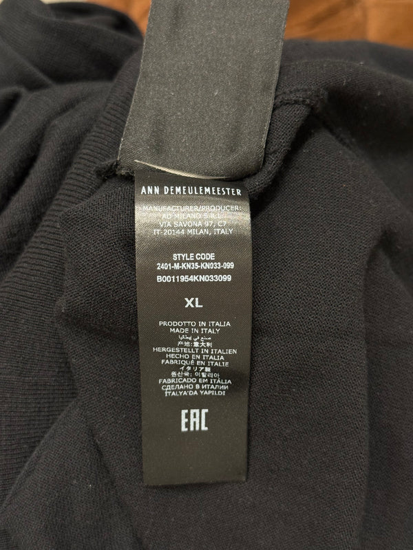 2000s Ann Demeulemeester ribbon back raglan sweatshirt