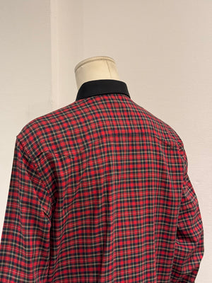 A/W2005 Dior by Hedi Slimane runway eagle embroidery check shirt