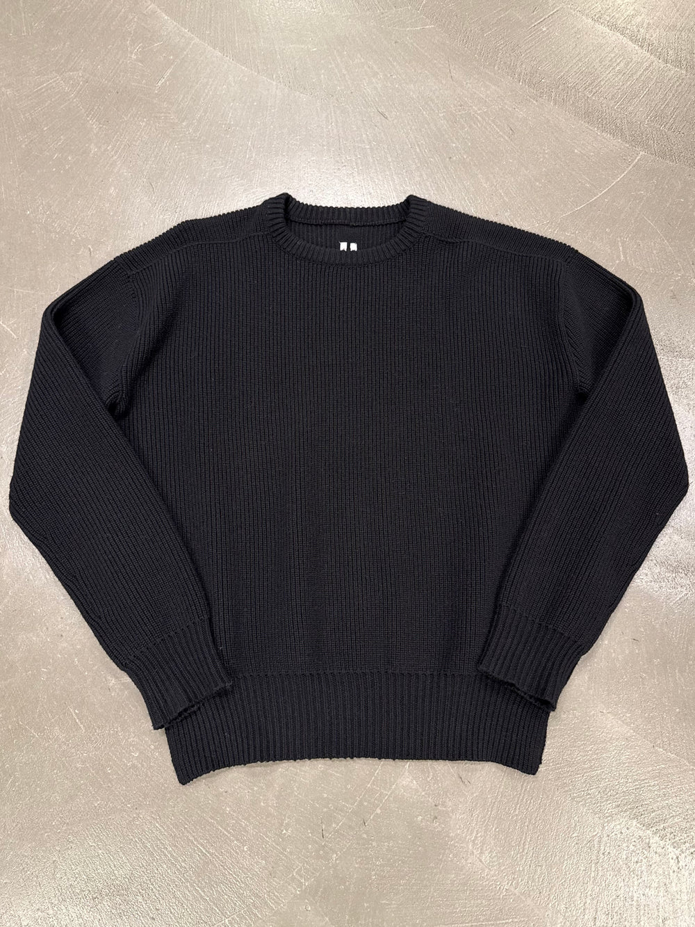 F/W2024 Rick Owens “Porterville” heavy knit crewneck sweater