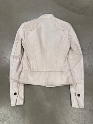 2000s Gucci biker paneled moto leather jacket