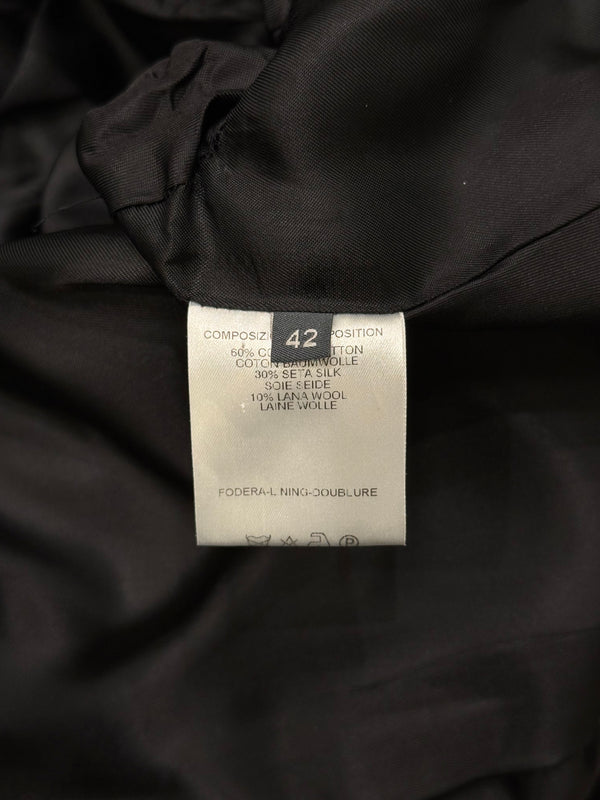 2004 Alexander McQueen asymmetric drape jacket