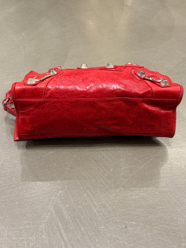 2000s Balenciaga Large City leather bag