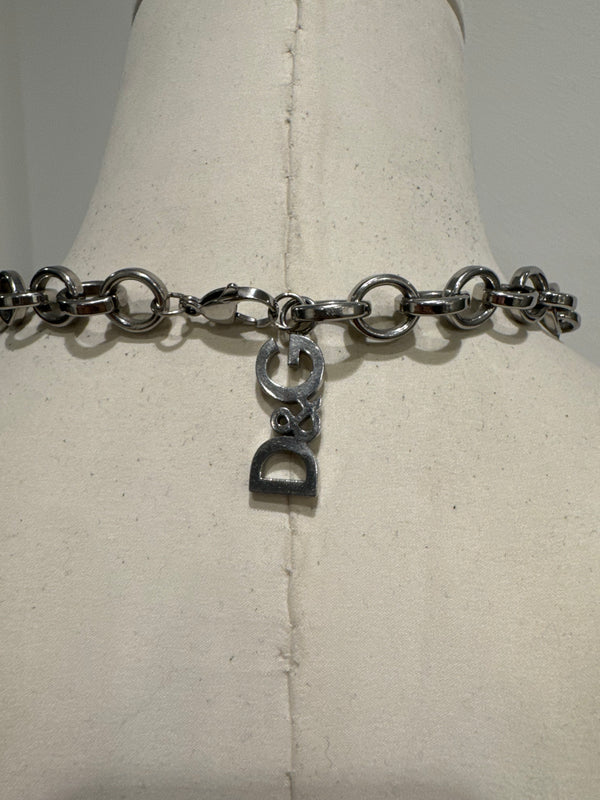 2000s Dolce & Gabbana cross hook necklace