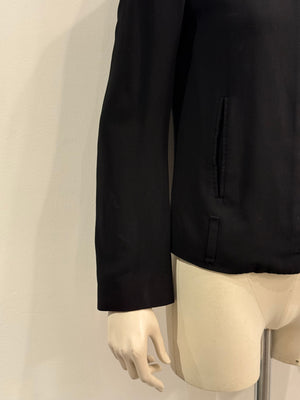 2000s Ann Demeulemeester minimalist hook closure jacket