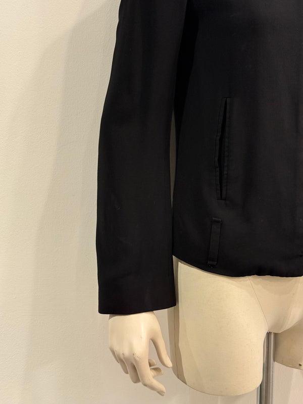 2000s Ann Demeulemeester minimalist hook closure jacket