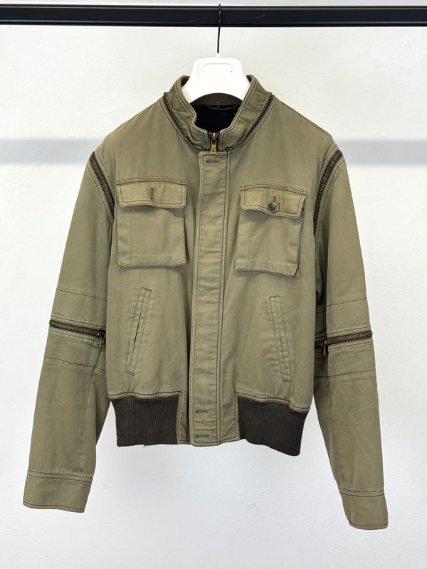 A/W2003 Dolce & Gabbana military aviator modular bomber jacket