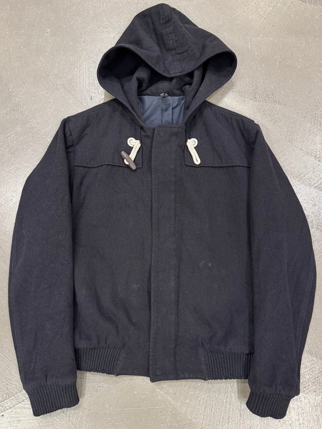 2010s Dior hooded wool bomber jacket