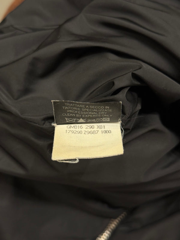 2000s Gucci nylon puffer jacket with leather details
