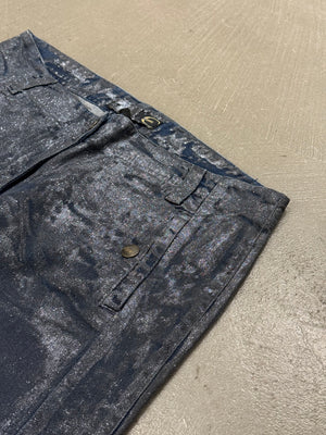 2000s Cavalli waxed shorts