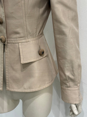 S/S1997 Christian Dior by John Galliano runway beige tailored suit
