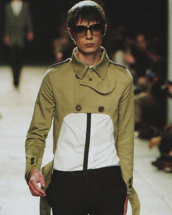 SS/2007 Dior by Hedi Slimane runway cropped trench coat