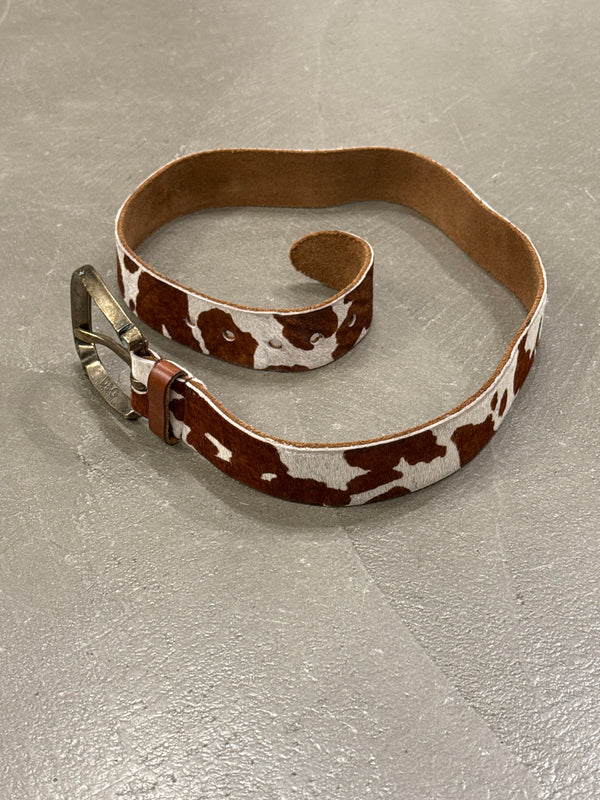 2000s Dolce & Gabbana pony hair belt