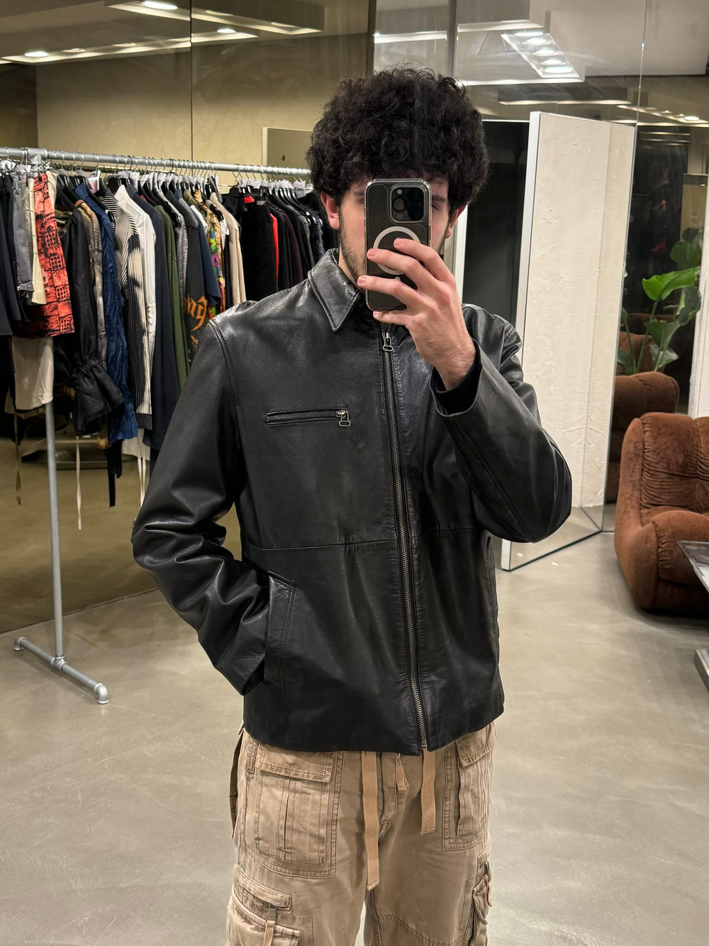 2000s Dolce & Gabbana classic leather jacket