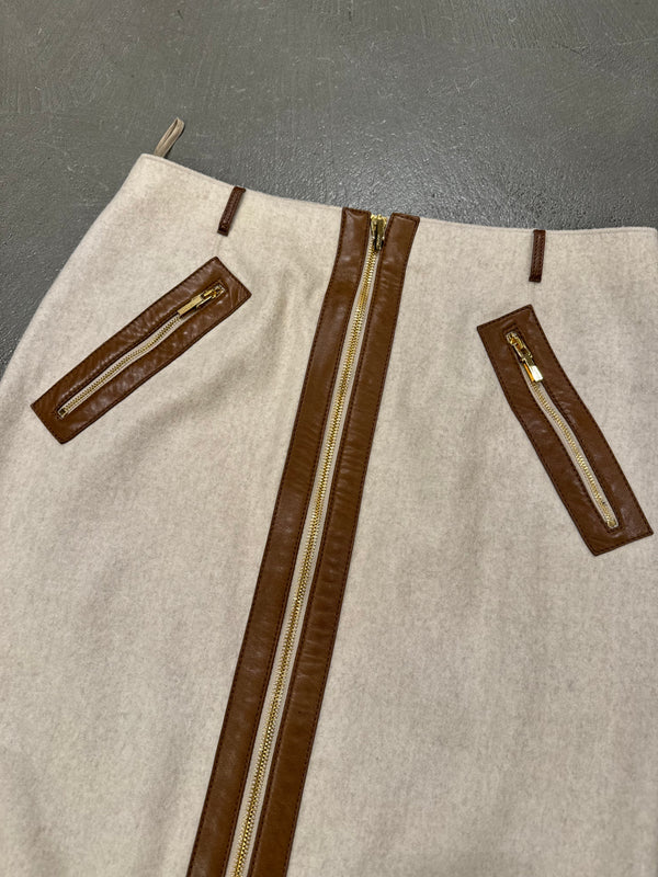 A/W2000 Gucci by Tom Ford wool and cachemire pencil skirt