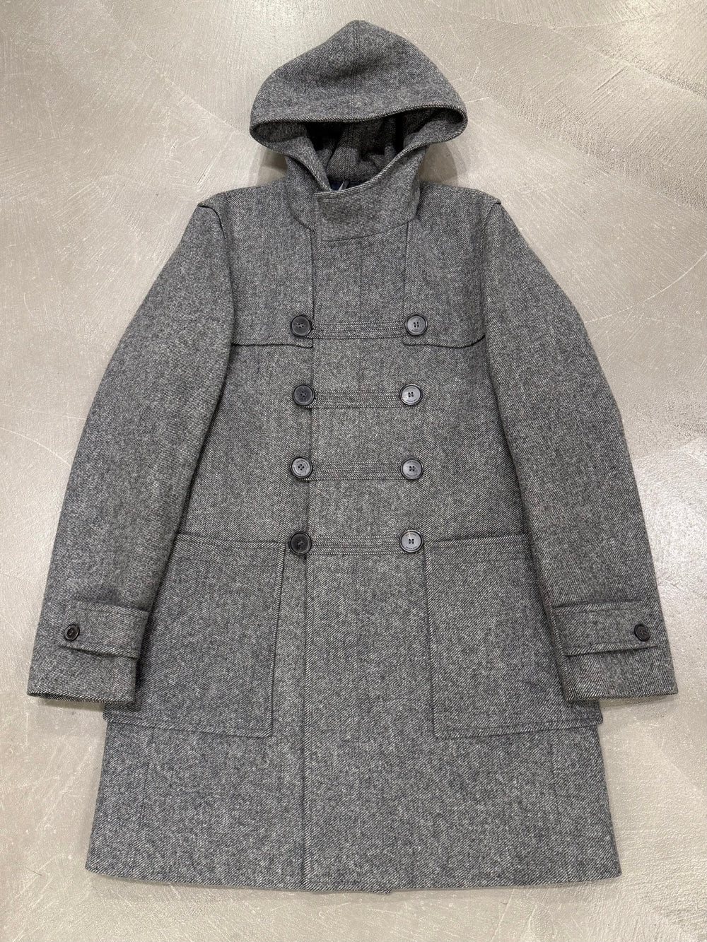 A/W2007 Dior Homme by Hedi Slimane military hooded wool coat