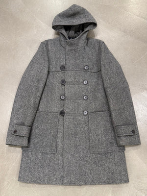 A/W2007 Dior Homme by Hedi Slimane military hooded wool coat