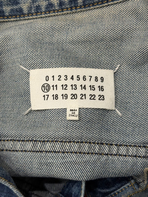 S/S2021 Maison Margiela faded distressed denim jacket