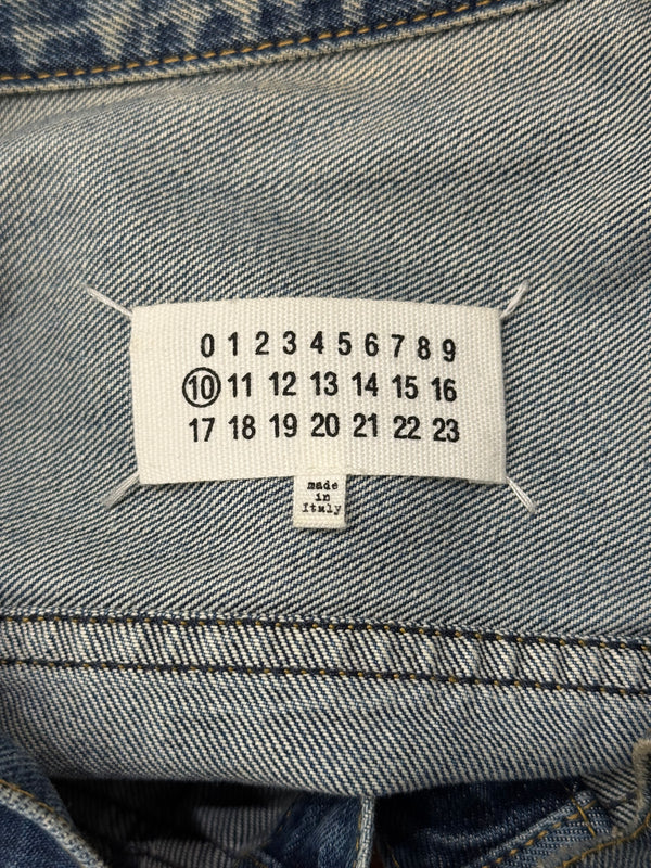 S/S2021 Maison Margiela faded distressed denim jacket